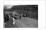MG Q type, Frazer-Nash Shelsley and Bugatti Type 51 on the starting grid at Donington Park, 1930s by Bill Brunell