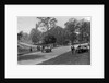 MG J2 passing the crashed Austin 7 of B Sparrow, Donington Park Race Meeting, Leicestershire, 1933 by Bill Brunell