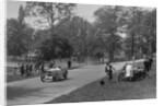 MG J2 passing the crashed Austin 7 of B Sparrow, Donington Park Race Meeting, Leicestershire, 1933 by Bill Brunell