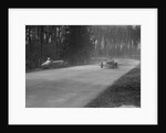 Dick Shuttleworth's Alfa Romeo passing Raymond Mays' crashed ERA, Donington Park, 1935 by Bill Brunell