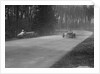 Dick Shuttleworth's Alfa Romeo passing Raymond Mays' crashed ERA, Donington Park, 1935 by Bill Brunell