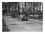 MG Magnette leading a Frazer-Nash Shelsley at Donington Park, Leicestershire, 1930s by Bill Brunell