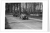 MG Magnette leading a Frazer-Nash Shelsley at Donington Park, Leicestershire, 1930s by Bill Brunell
