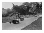 Austin Ulster leading a MG Magnette at Donington Park, Leicestershire, 1930s by Bill Brunell