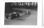 Two Frazer-Nash cars racing at Donington Park, Leicestershire, 1930s by Bill Brunell
