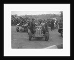 Dick Seaman's ERA, Dick Shuttleworth's Alfa Romeo and a MG Magnette at Donington Park, 1935 by Bill Brunell