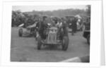 Dick Seaman's ERA, Dick Shuttleworth's Alfa Romeo and a MG Magnette at Donington Park, 1935 by Bill Brunell