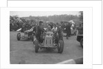 Dick Seaman's ERA, Dick Shuttleworth's Alfa Romeo and a MG Magnette at Donington Park, 1935 by Bill Brunell
