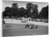 Alfa Romeo of Kenneth Evans taking the chequered flag at Crystal Palace, 1939 by Bill Brunell