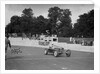 Alfa Romeo of Kenneth Evans taking the chequered flag at Crystal Palace, 1939 by Bill Brunell