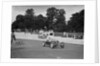Alfa Romeo of Kenneth Evans taking the chequered flag at Crystal Palace, 1939 by Bill Brunell