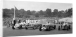 MG R type of Bill Esplen, ERA of Geg Parnell and MG of H Stuart-Wilton, Crystal Palace, 1939 by Bill Brunell
