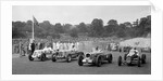 MG R type of Bill Esplen, ERA of Geg Parnell and MG of H Stuart-Wilton, Crystal Palace, 1939 by Bill Brunell