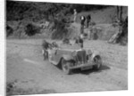 Jaguar SS open 2-seater at the Mid Surrey AC Barnstaple Trial, Beggars Roost, Devon, 1934 by Bill Brunell
