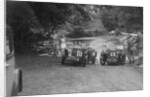 MG J2 and MG D type at the Mid Surrey AC Barnstaple Trial, Tarr Steps, Exmoor, 1934 by Bill Brunell