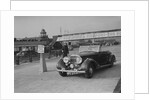 Bentley 4-seater tourer of GG Wood competing in the JCC Rally, Brooklands, Surrey, 1939 by Bill Brunell