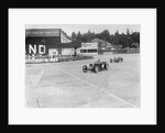 Frazer-Nash of RT Grogan leading Jack Lemon Burton's Bugatti T37, BARC meeting, Brooklands, 1933 by Bill Brunell