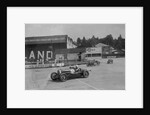 Aston Martin, Austin Ulster TT car and Austin 7, BARC meeting, Brooklands, Surrey, 1933 by Bill Brunell