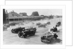 Talbot 105 tourer, Bentley and Lagonda racing at a MCC meeting, Brooklands, Surrey, 1933 by Bill Brunell