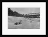 Singers of TW Fassett and Alf Langley and an MG racing at a MCC meeting, Brooklands, Surrey, 1933 by Bill Brunell