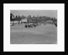 Two Bugatti Type 37s and an MG racing at Brooklands, Surrey, 1930s by Bill Brunell