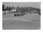Two Bugatti Type 37s and an MG racing at Brooklands, Surrey, 1930s by Bill Brunell