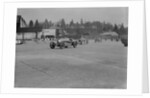 Two Bugatti Type 37s and an MG racing at Brooklands, Surrey, 1930s by Bill Brunell