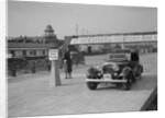 Bentley drophead coupe with Barker body competing in the JCC Rally, Brooklands, Surrey, 1939 by Bill Brunell