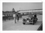 Bentley drophead coupe with Barker body competing in the JCC Rally, Brooklands, Surrey, 1939 by Bill Brunell