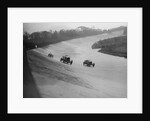 Bentleys of Eddie Hall and RO Williams and a Bugatti, BARC meeting, Brooklands, Surrey, 1931 by Bill Brunell