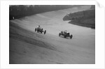 Bugatti and Bentley of Eddie Hall racing at a BARC meeting, Brooklands, Surrey, 1931 by Bill Brunell