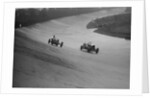 Bugatti and Bentley of Eddie Hall racing at a BARC meeting, Brooklands, Surrey, 1931 by Bill Brunell