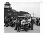 ERA and Charles Mortimer's Bugatti Type 35B at Brooklands, Surrey, 1939 by Bill Brunell