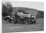 Charles Mortimer with his Barker-bodied 2-seater Bentley, c1930s by Bill Brunell