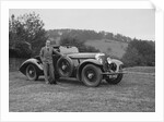 Charles Mortimer with his Barker-bodied 2-seater Bentley, c1930s by Bill Brunell