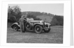 Charles Mortimer with his Barker-bodied 2-seater Bentley, c1930s by Bill Brunell