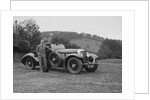 Charles Mortimer with his Barker-bodied 2-seater Bentley, c1930s by Bill Brunell
