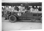 Winning Bentley of Jack Dunfee and Woolf Barnato, BARC 6-Hour Race, Brooklands, Surrey, 1929, by Bill Brunell