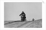 Motorcycle taking part in a trial, c1930s by Bill Brunell