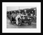 Studebaker of A Hollidge and GAW Laird in the pits at the JCC Double Twelve Race, Brooklands, 1929 by Bill Brunell