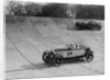 Lagonda and Alfa Romeo on the banking at the JCC Double Twelve Race, Brooklands, Surrey, 1929 by Bill Brunell