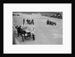 Studebaker and two OMs at the JCC Double Twelve Race, Brooklands, Surrey, 1929 by Bill Brunell