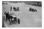 Studebaker and two OMs at the JCC Double Twelve Race, Brooklands, Surrey, 1929 by Bill Brunell