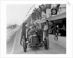 ERA R4C of Raymond Mays refuelling in the pits, JCC International Trophy, Brooklands, Surrey, 1937 by Bill Brunell