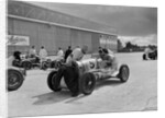 Cars of George Harvey-Noble, Charles Goodacre and Bert Hadley, BRDC 500 Mile Race, Brooklands, 1937 by Bill Brunell