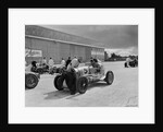 Cars of George Harvey-Noble, Charles Goodacre and Bert Hadley, BRDC 500 Mile Race, Brooklands, 1937 by Bill Brunell
