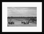 Two MGs racing at Brooklands, Surrey, c1930s by Bill Brunell
