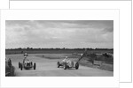 Two MGs racing at Brooklands, Surrey, c1930s by Bill Brunell