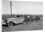 Wolseley Hornet of JW Whalley and Kitty Brunell's Bianchi saloon, B&HMC Brighton Motor Rally, 1930 by Bill Brunell