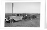 Wolseley Hornet of JW Whalley and Kitty Brunell's Bianchi saloon, B&HMC Brighton Motor Rally, 1930 by Bill Brunell